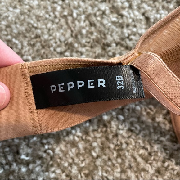 NWT Pepper All You Mesh bra Tuscan 32B Classic feminine casual - Picture 6 of 7